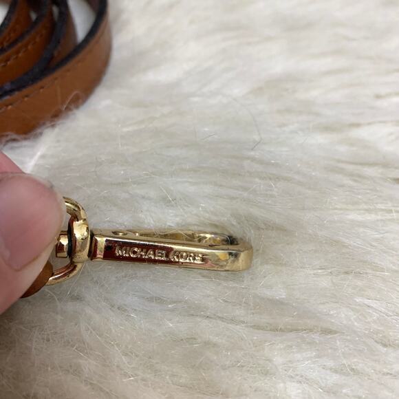 MICHAEL KORS Large Khaki/Acorn Signature BEDFORD Dome Satchel w/XB Strap - Picture 8 of 16